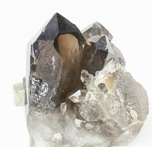 Smoky Quartz Crystal Cluster - Brazil #42028